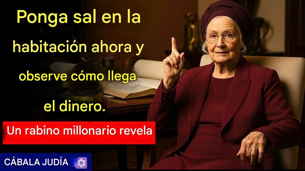 RABINA REVELADA PON SAL EN TU HABITACIÓN Y ATRAE DINERO MUCHO MÁS RÁPIDO CABALÁ JUDÍA