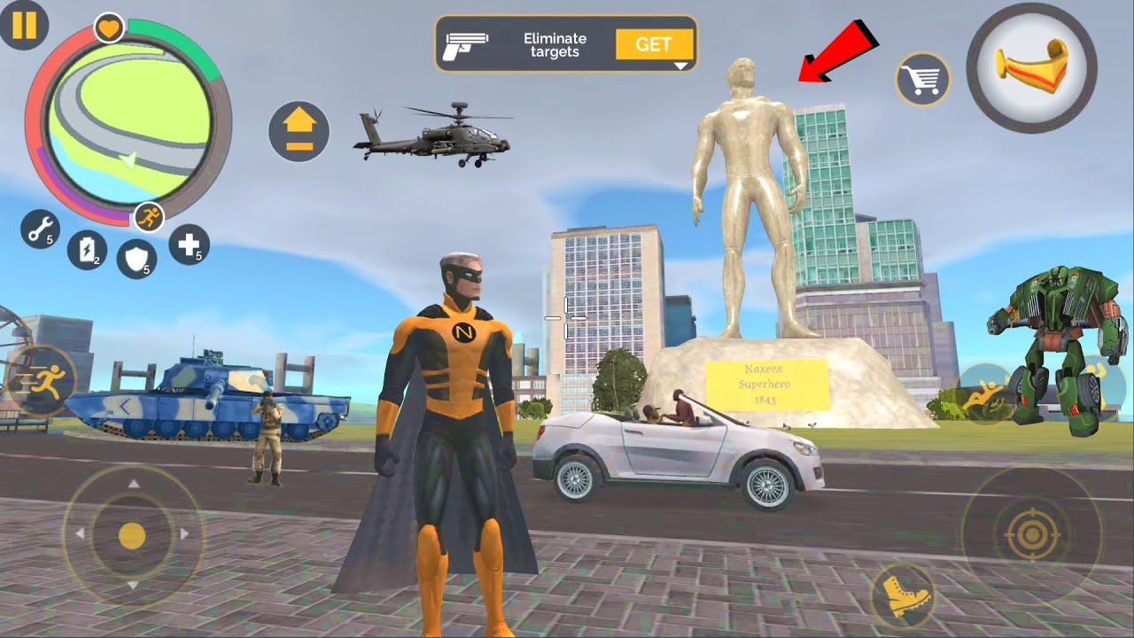 Naxeex Superhero 5.2 New Update (Statue Of Naxeex Superhero 1843) River Hero - Android Gameplay HD