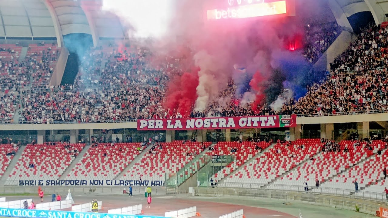 SSC Bari - UC Sampdoria 1-1: il momento dell'inno 