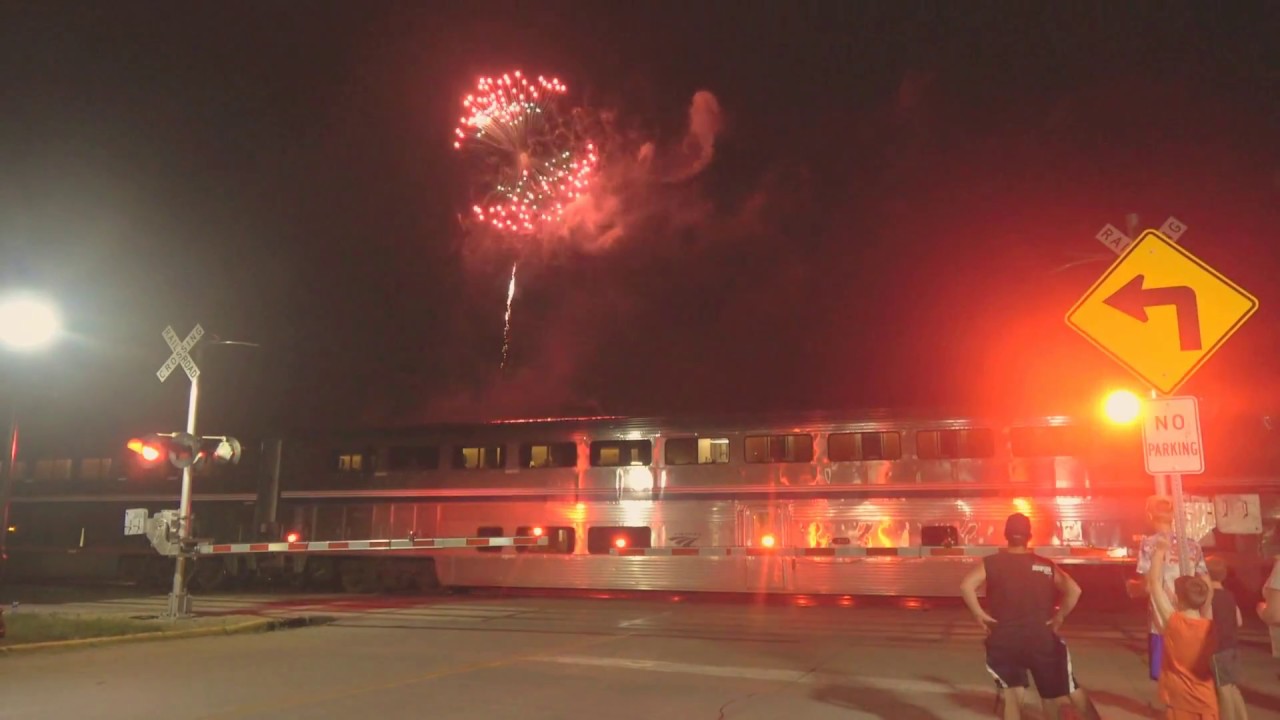 2018-07-04 Amtrak 7 and Fireworks at Red Wing