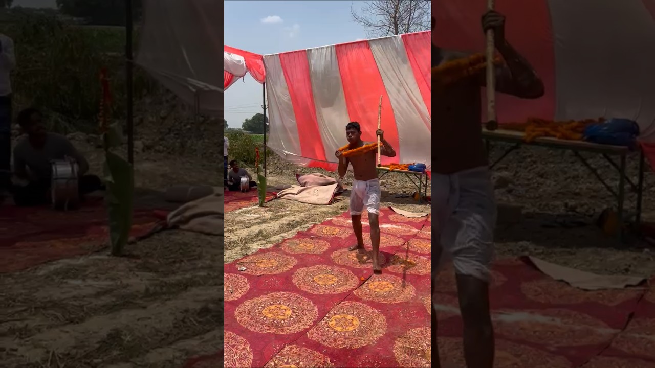 kali rupawa 🔥🔥 khasi das karaha puja 🙏🔥 gora bhagat jaunpur 🙏🔥#ytshorts #youtubeshorts #shorts