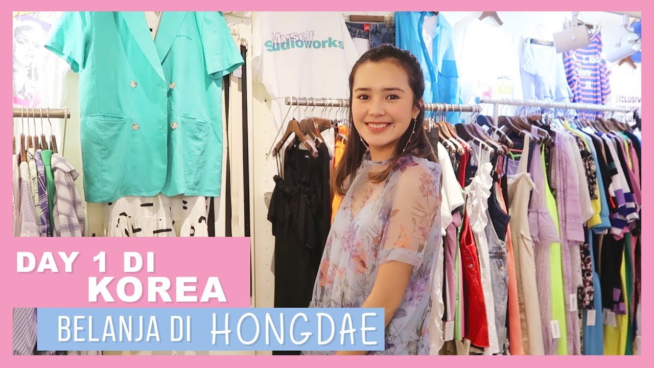 Beby Vlog #69 - DAY 1 DI KOREA BELANJA DI HONGDAE😻