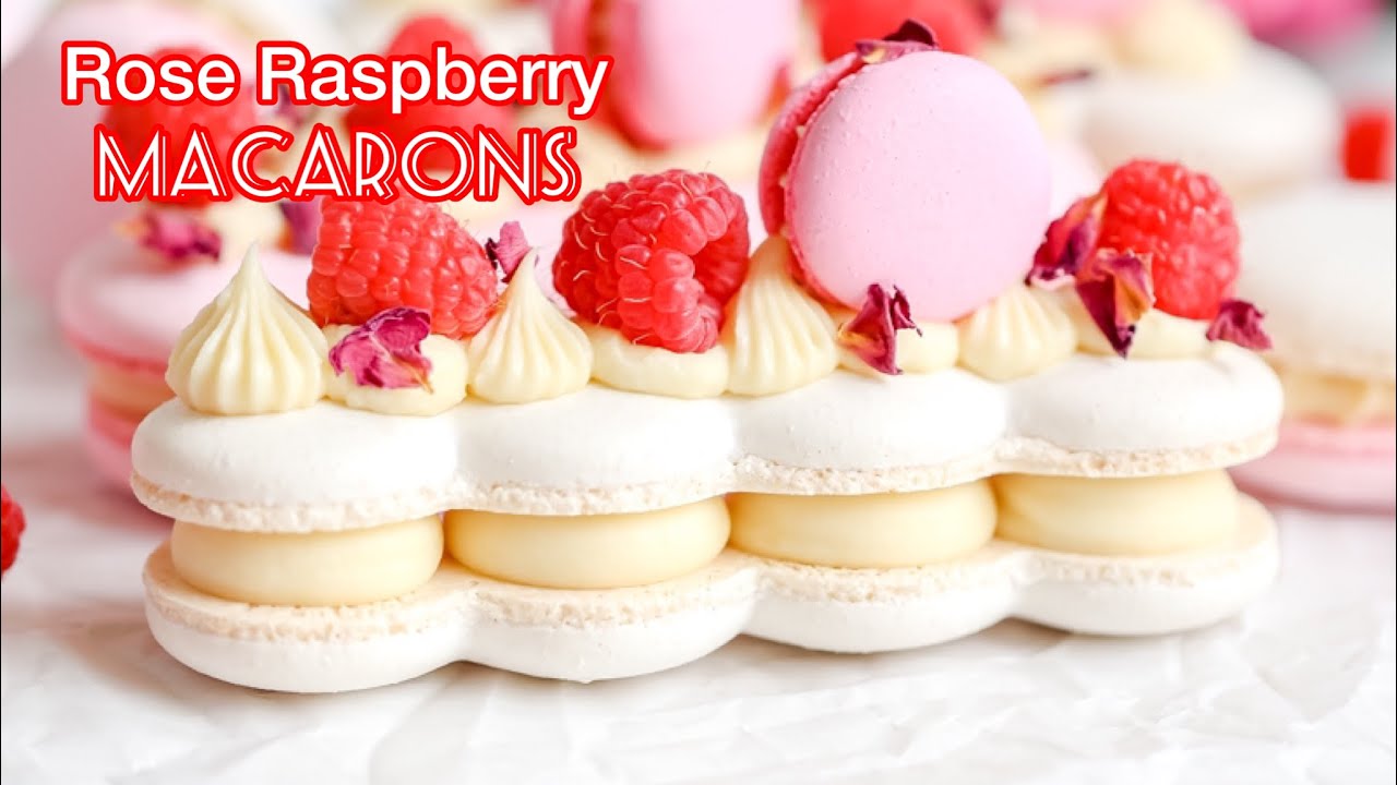 How to make Rose Raspberry Macarons