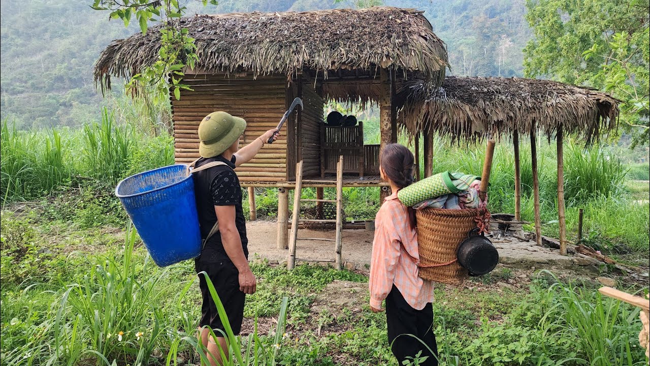 A single mother living deep in the woods is helped by a man - Triệu Thị NaNa