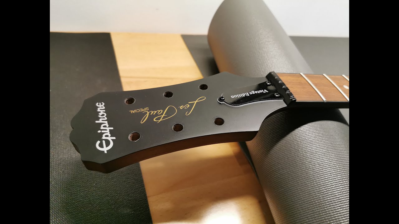 Epiphone Les Paul tuner upgrade, tone and volume pot holes with Hole reamer