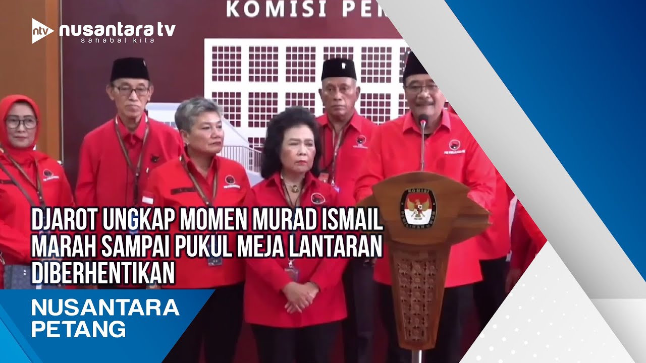 Djarot Ungkap Momen Murad Ismail Marah Sampai Pukul Meja Lantaran Diberhentikan