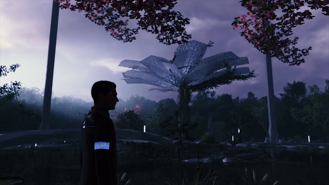 Detroit: Become Human - Zen Garden Summer Ambiance (rain, music, live wallpaper)