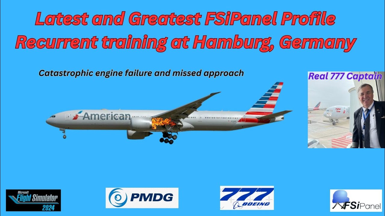 Real 777 Captain takes you through the latest FSiPanel profile. Recurrent training in Hamburg.