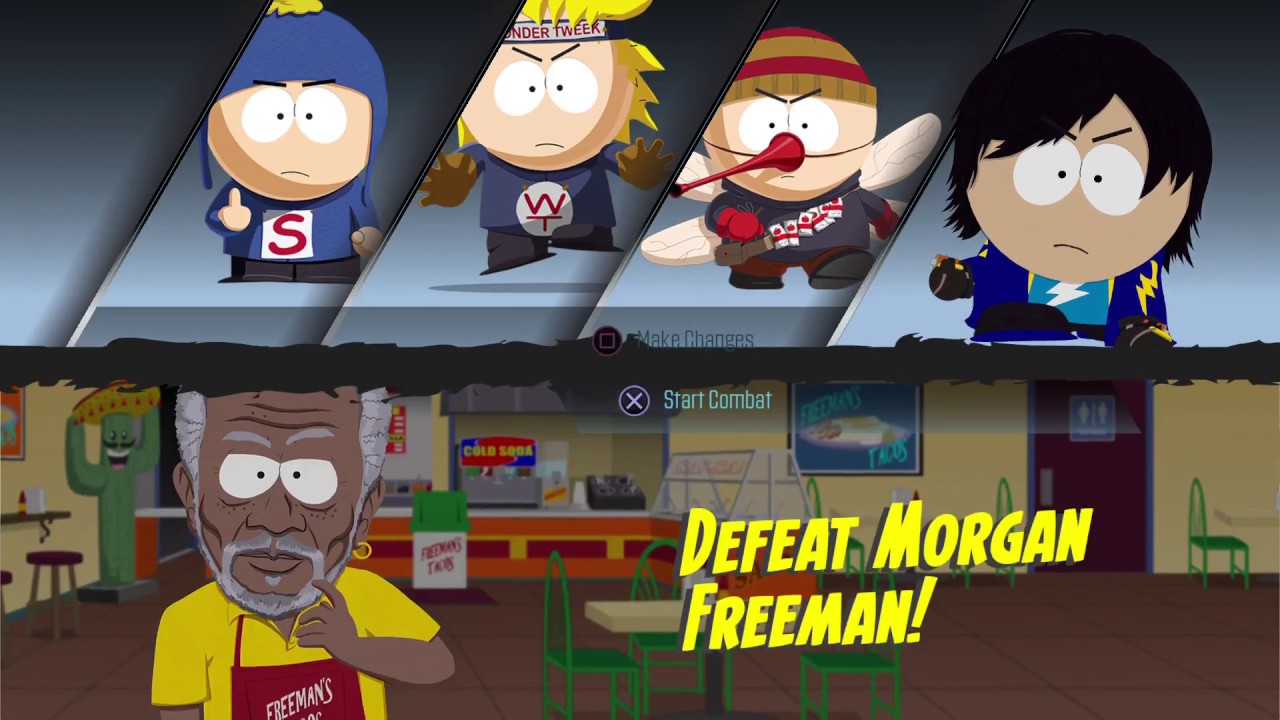 South Park: The Fractured But Whole - Morgan Freeman Boss Battle