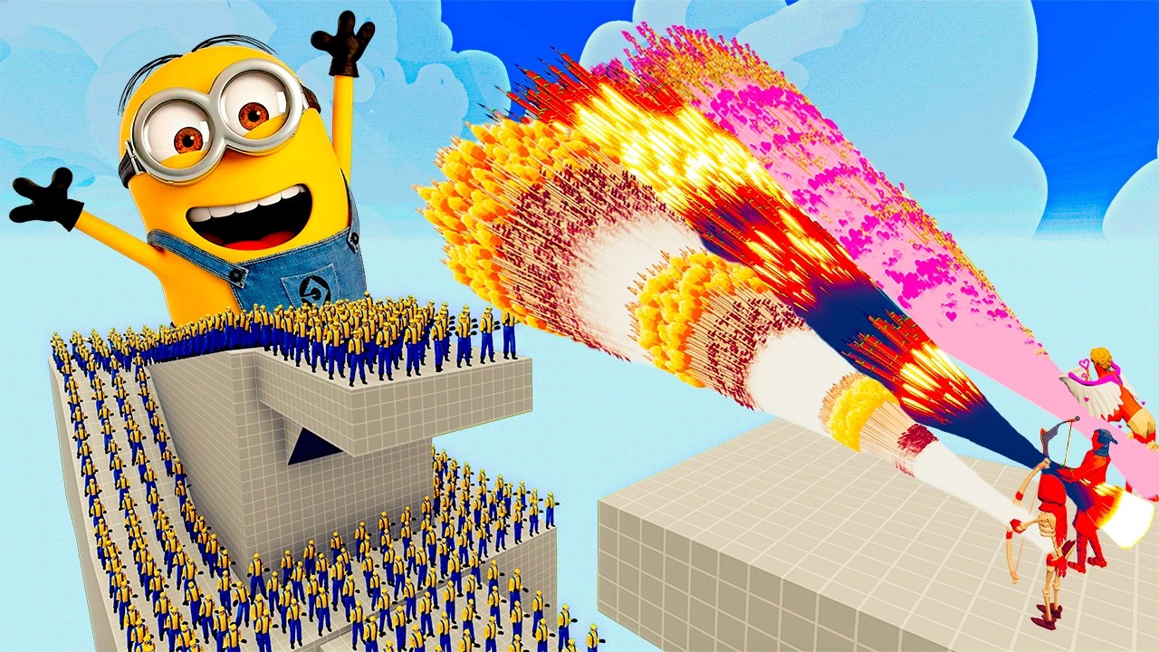 100x MINION + 1x GIANT vs 3x EVERY GOD   Totally Accurate Battle Simulator TABS