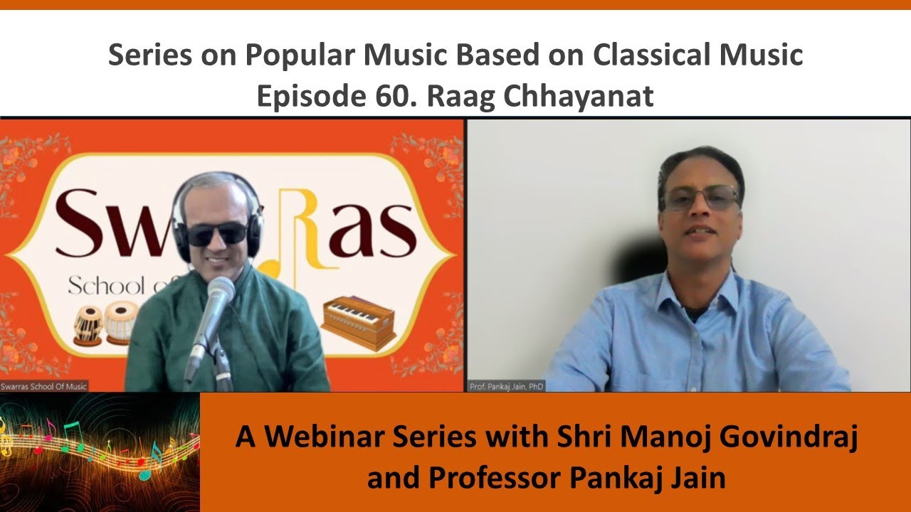 Episode 60. A Webinar on Raag Chhayanat with Shri Manoj Govindraj and Professor Pankaj Jain