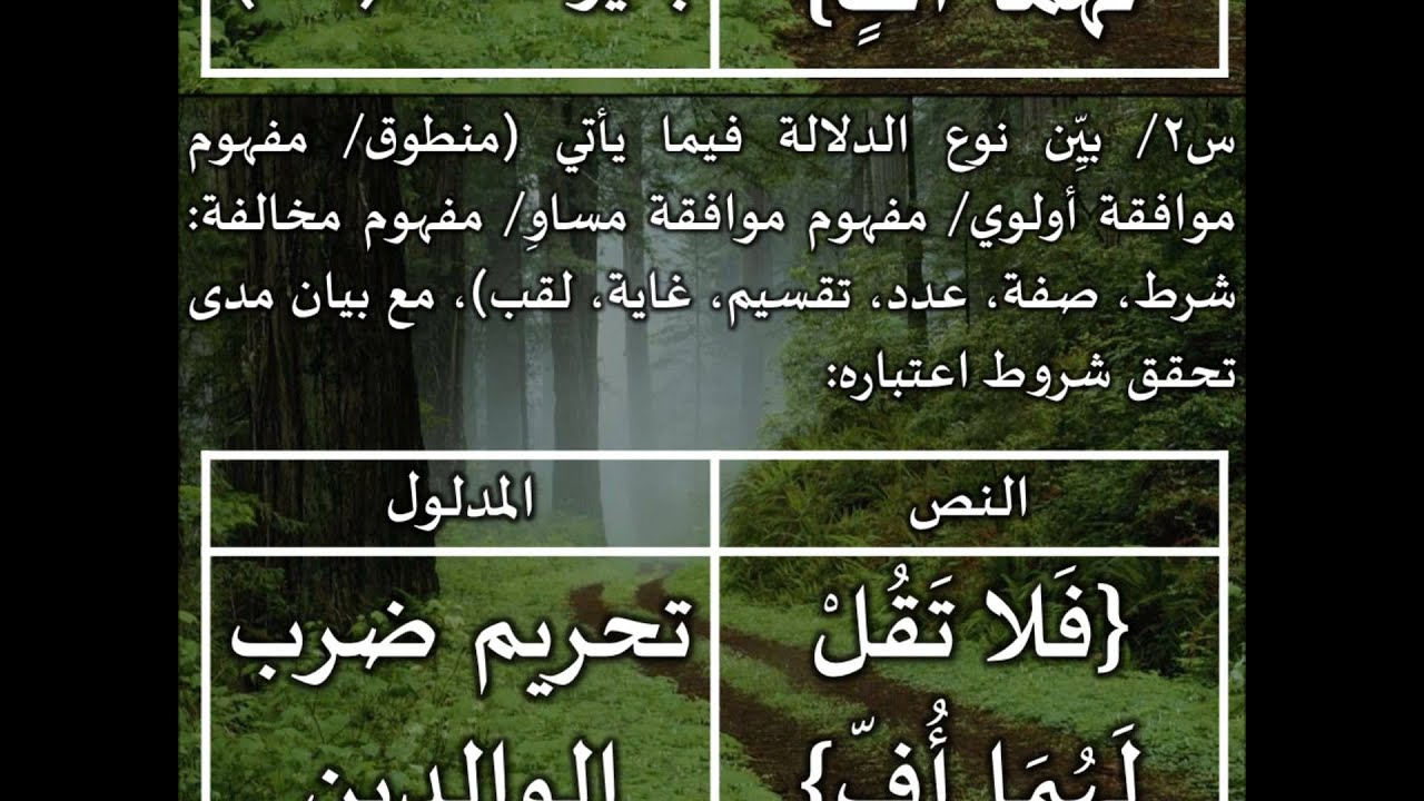 الطريق إلى علم أصول الفقه16 - تطبيقات المنطوق والمفهوم- عامر بهجت