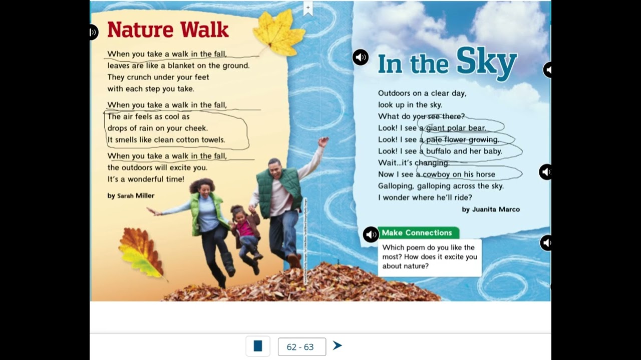 SNOW SHAPE - NATURE WALK - IN THE SKY (Reading Wonders)