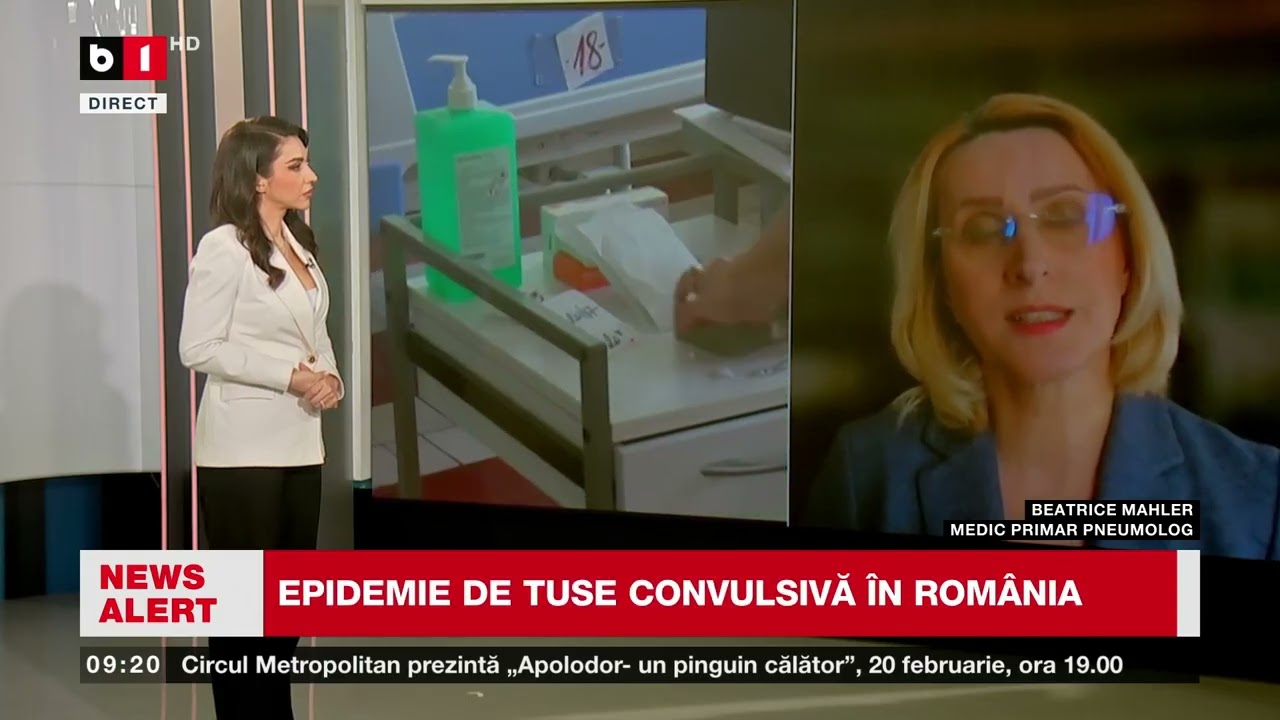 EXPLOZIE DE CAZURI DE TUSE CONVULSIVĂ. B. MAHLER, MEDIC PRIMAR PNEUMOLOG, CU DETALII_Știri B1TV