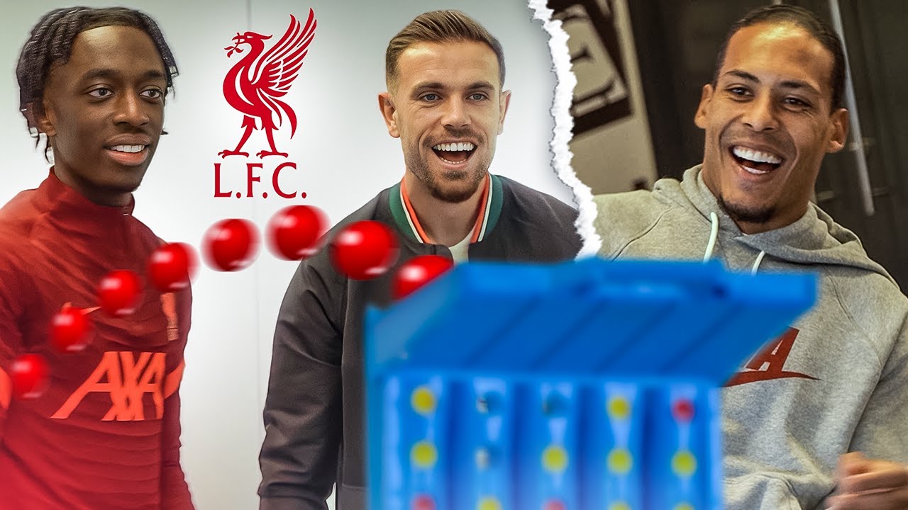 FUN AND GAMES AT LIVERPOOL'S TRAINING GROUND WITH VAN DIJK, HENDERSON, AND ROBERTSON 🏓⚽🤝