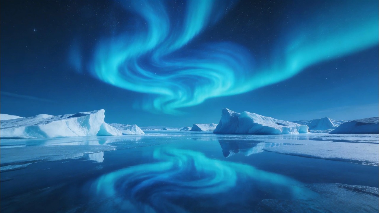 Healing Sleep Music with Aurora Borealis | Calm Anxiety & Restore Balance