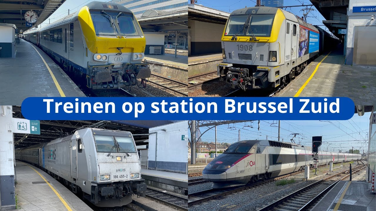 Treinen op station Brussel Midi / Zuid - 26 mei 2023