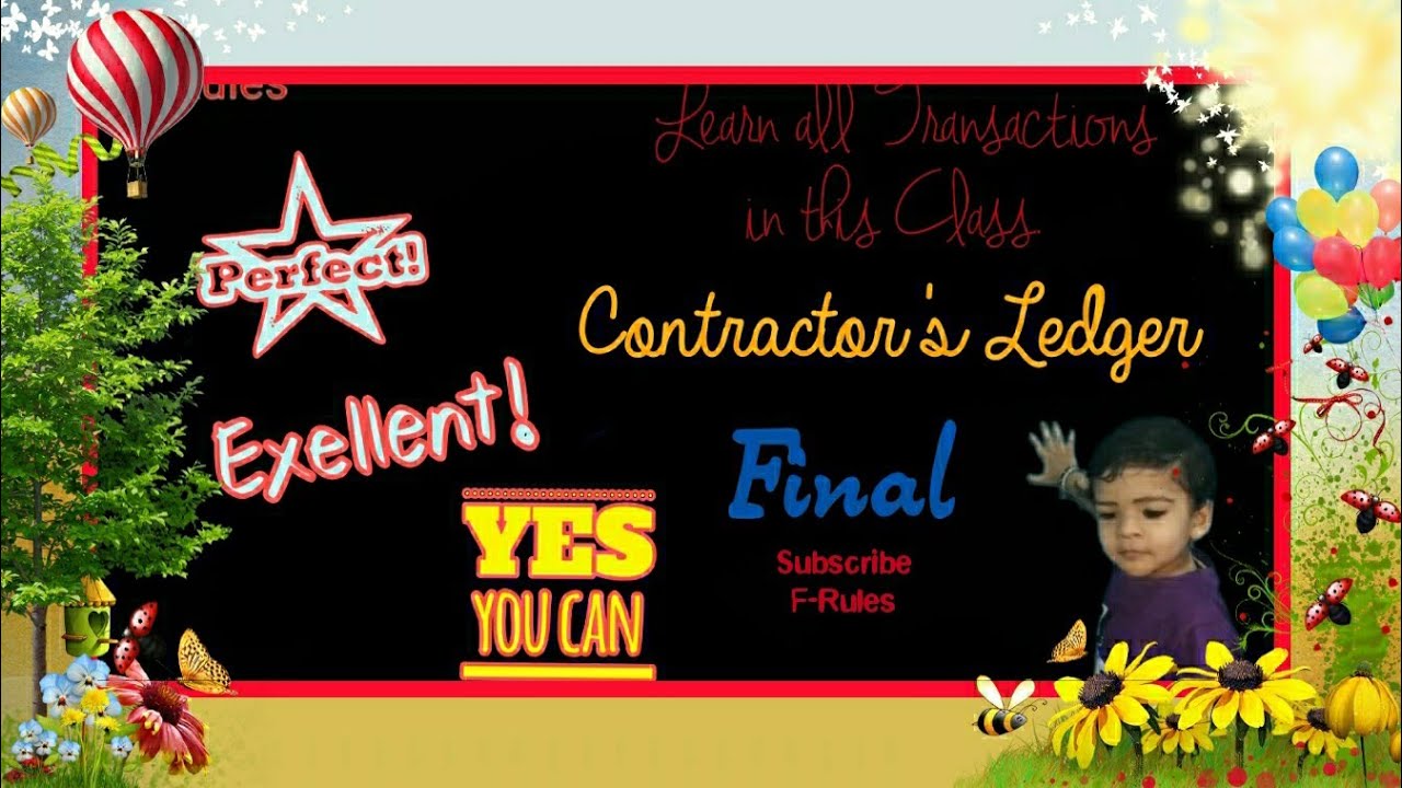 Contractor's Ledger all transaction (Final) in PWD