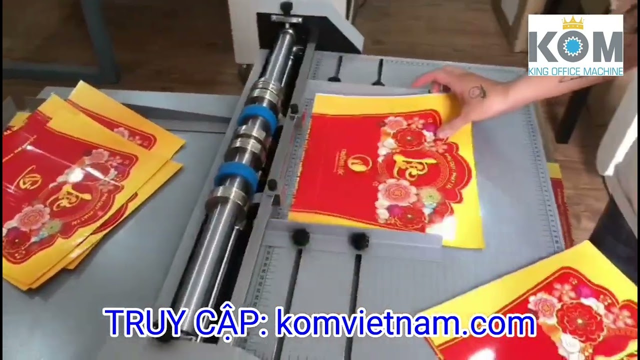 Máy cấn đường gấp, cấn răng cưa hoá đơn VG-660