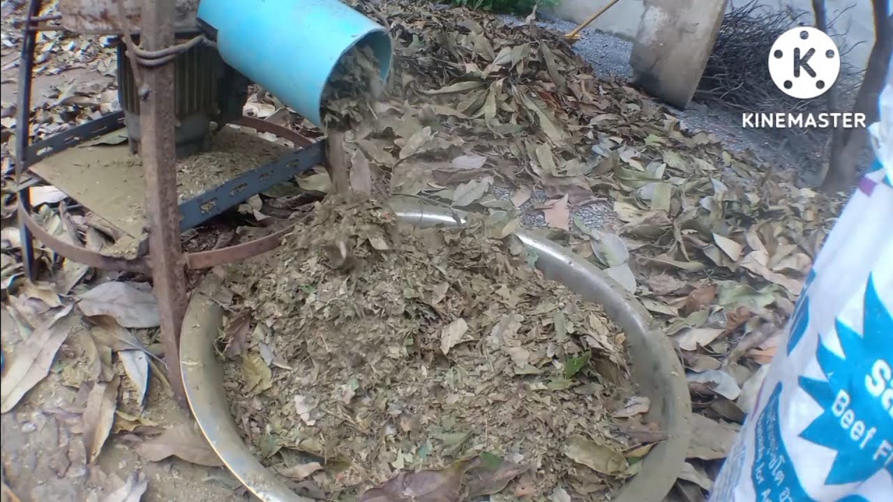 diyเครื่องย่อยใบไม้เครื่องปั่นใบไม้