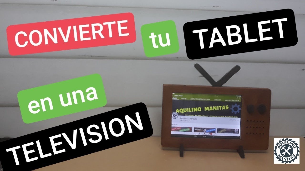 SOPORTE para  TABLET 📟con forma de TELEVISION📺