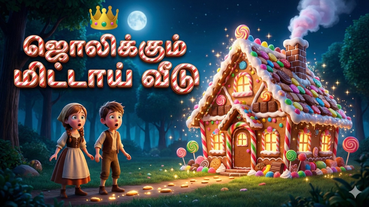 ஜொலிக்கும் மிட்டாய் வீடு! 🍭🏠 உள்ளே காத்திருந்த ஆபத்து! 😱 | Hansel and Gretel Tamil Story|Fairy Tales