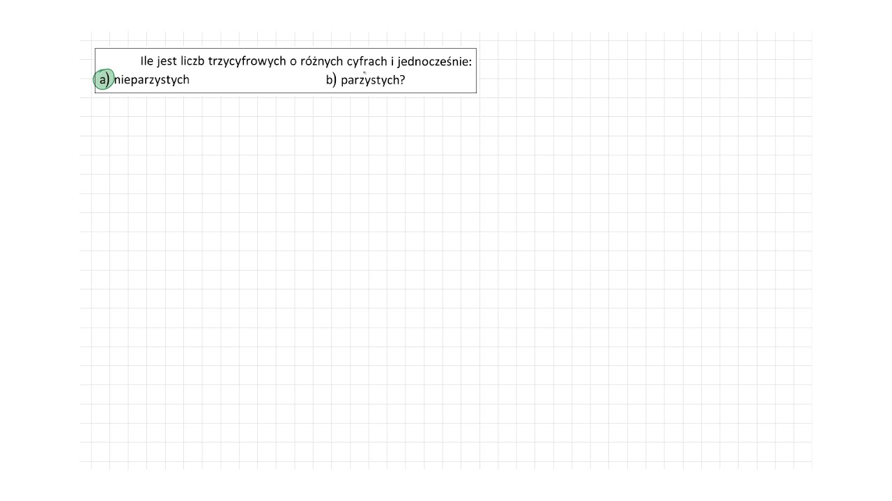 [3.50/s.52/ZP3OE] Ile jest liczb trzycyfrowych o różnych cyfrach i jednocześnie: