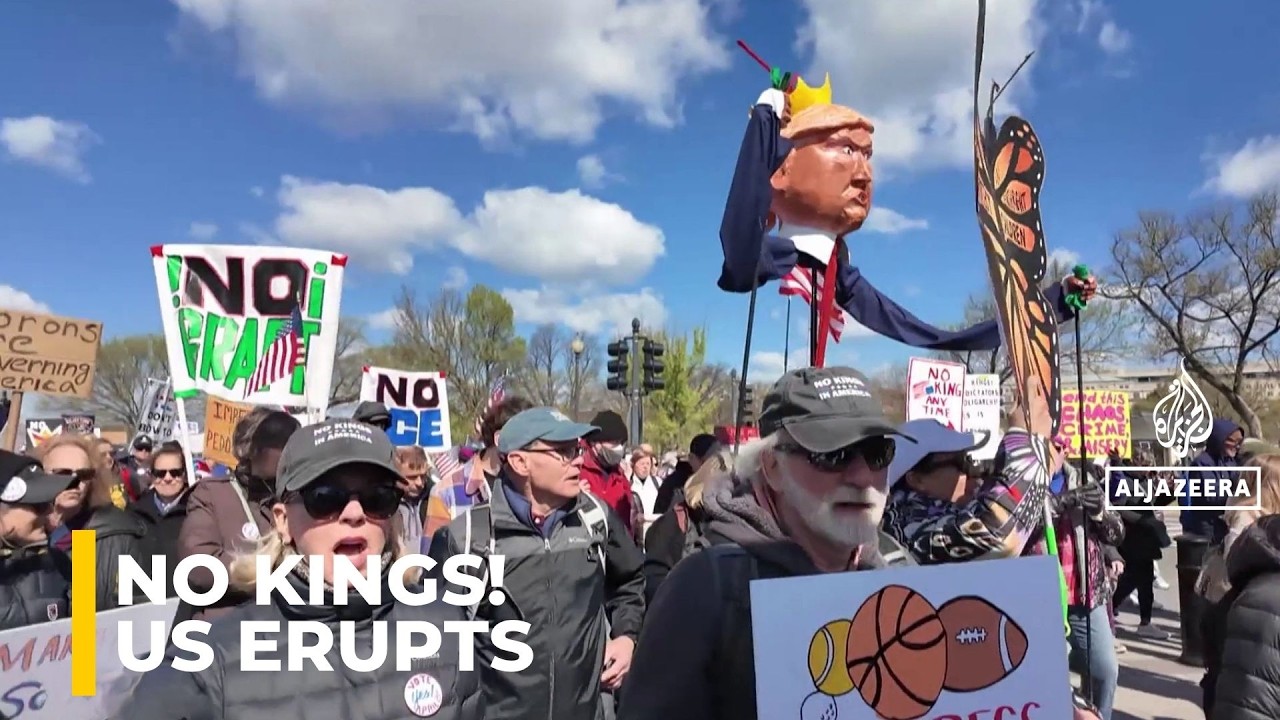 &ldquo;No Kings&rdquo; Protests Sweep US | Americans Rally Against Trump, War & Immigration Policies
