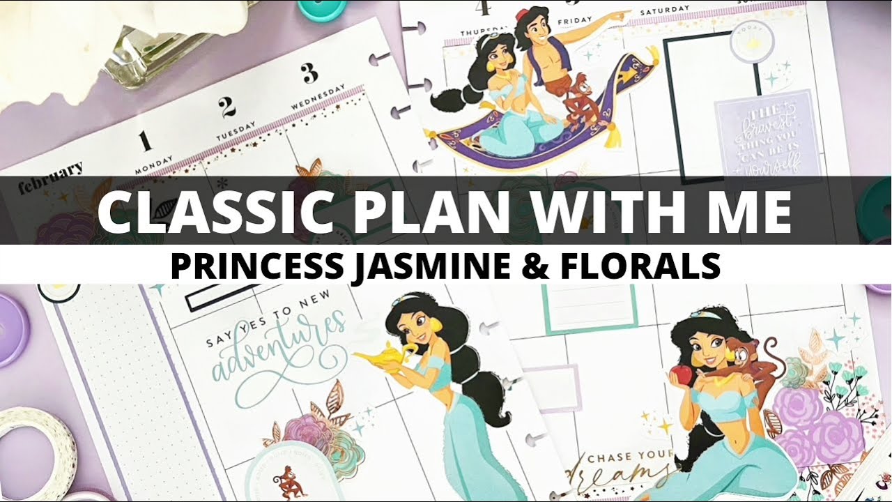 PLAN WITH ME | CLASSIC HAPPY PLANNER | DISNEY PRINCESS JASMINE | February 1-7, 2021