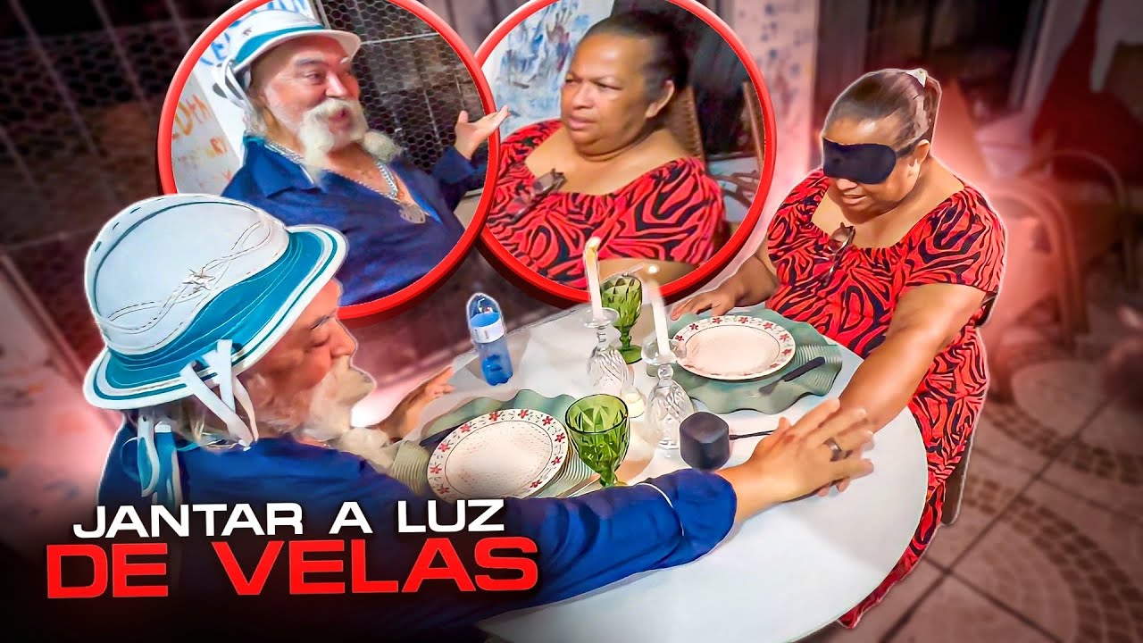 LUIZ DO SOM E DONA ZAZA NO JANTAR A LUZ DE VELAS | LUIZ DO SOM
