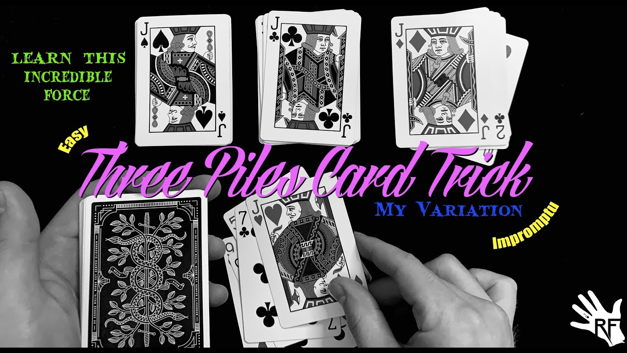 LEARN the AMAZING Force Principle Behind the Three Piles Card Trick (My Variation)