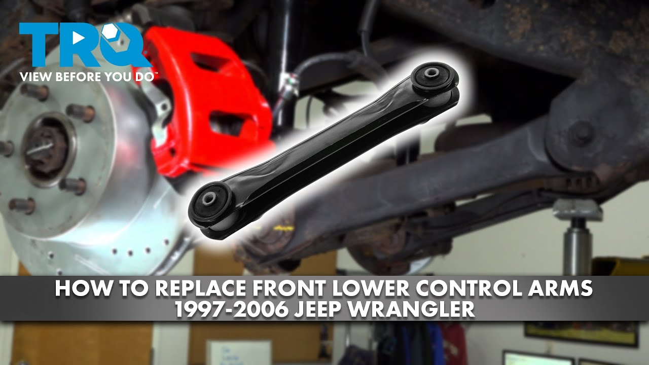 Как заменить передние нижние рычаги подвески Jeep Wrangler 1997-2006