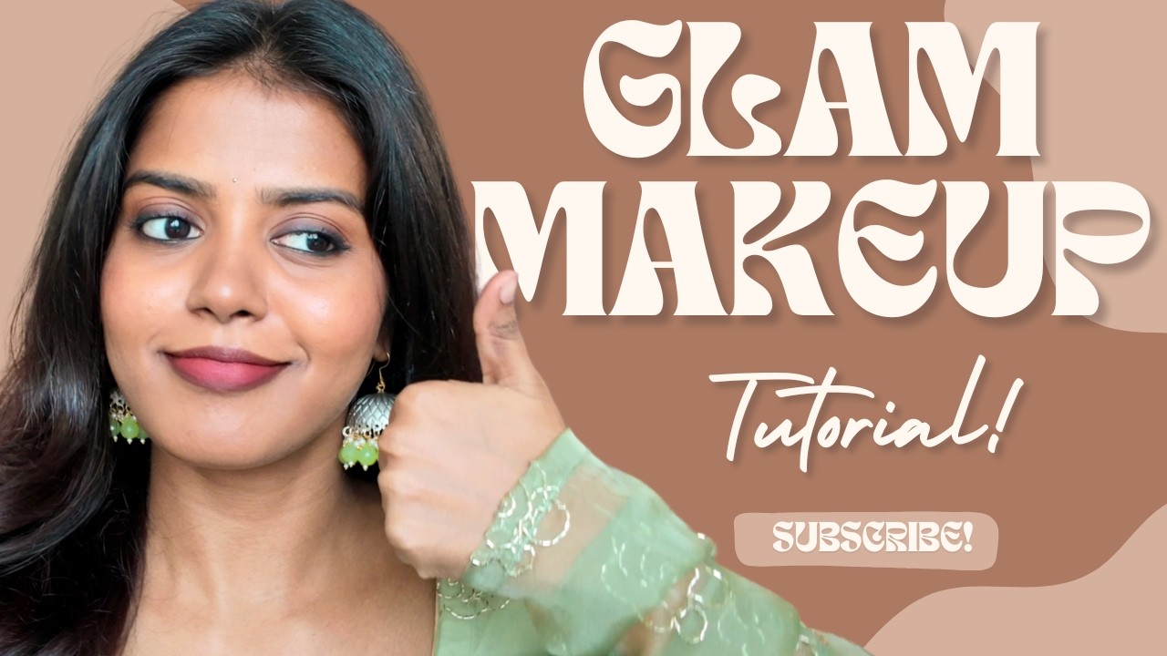 தமிழில்-Smokey Eyes Makeup Tutorial for Reception ✨ | Brown Skin Makeup tutorial  || HARINI SI