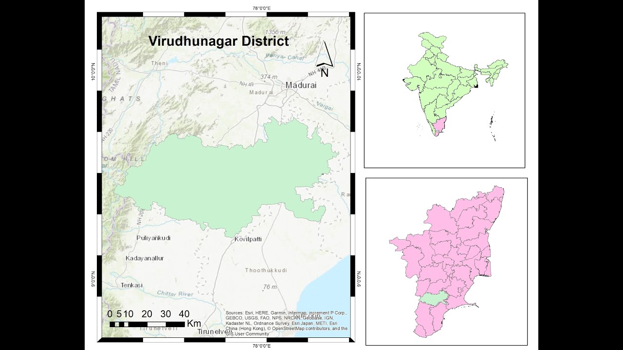 VIRUDHUNAGAR DISTRICT and TALUKS, TAMIL NADU #virudhunagar #tamilnadu