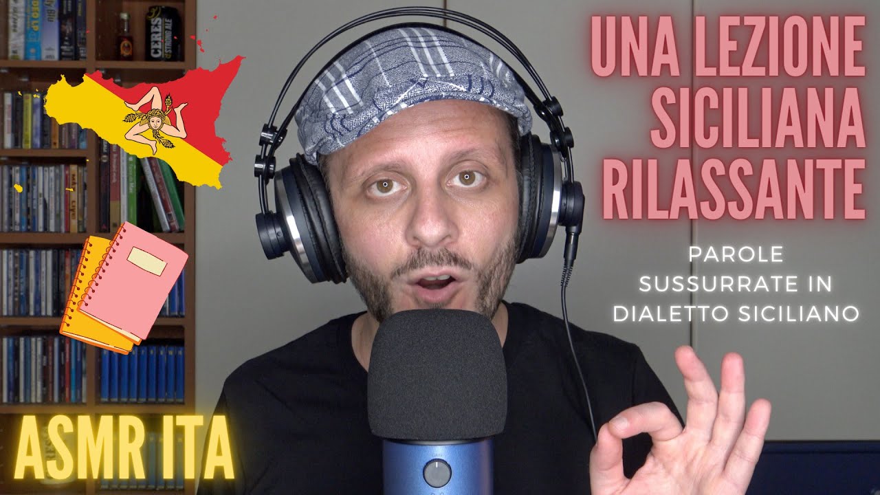 ASMR ITA | Parole SUSSURRATE in dialetto siciliano... Cosa vuol dire? | RILASSATI imparando 📖🧑‍🏫😌