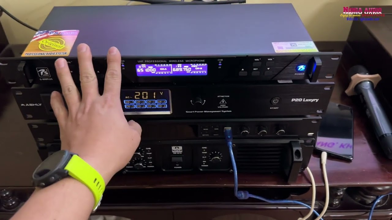 Cục đẩy 3 k&ecirc;nh Soundbulet 3616 - Loa Sansui JS 112 - Sup Hơi Sansui 50 118 - Cực Uy Lực