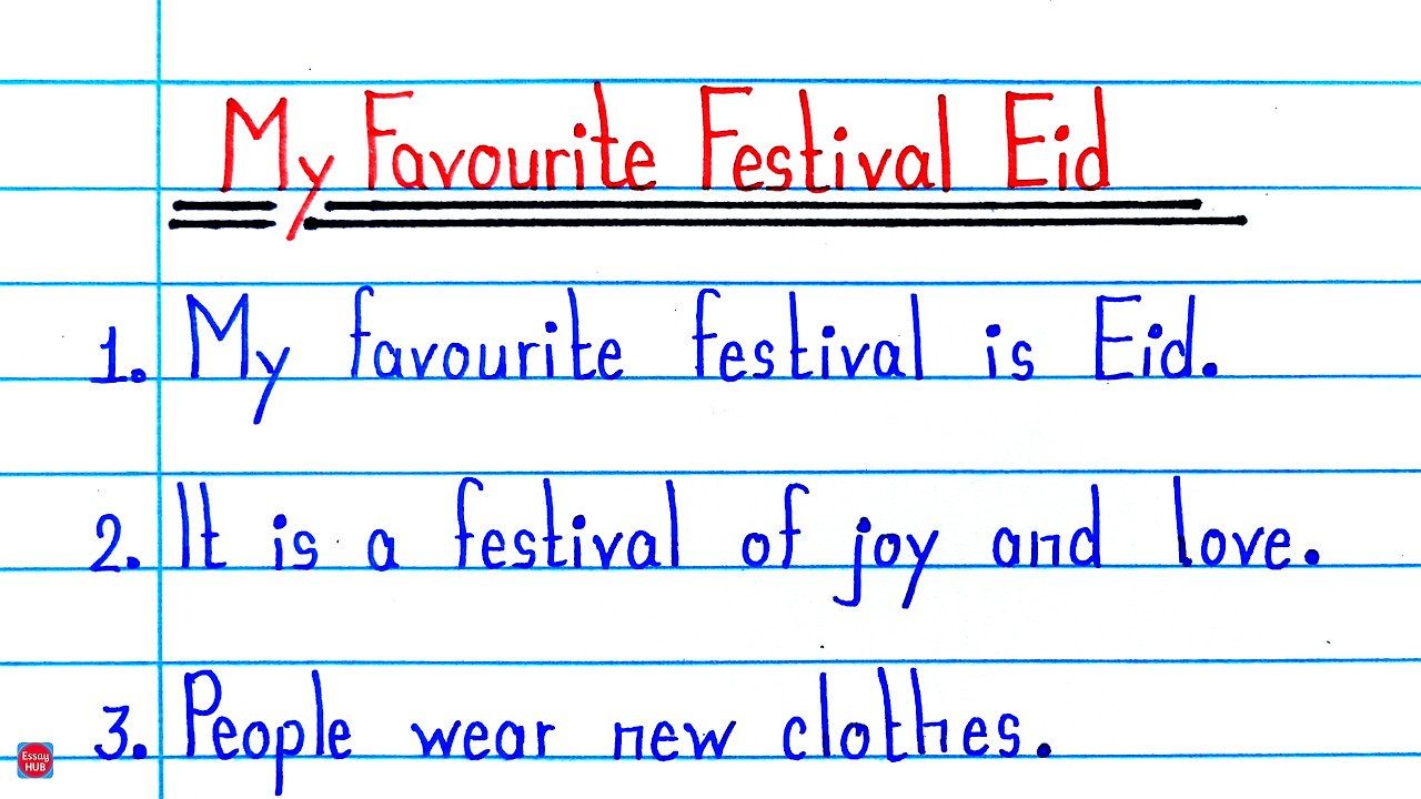 10 Lines on My Favourite Festival Eid | Eid Ul Fitr Essay in English | Short Essay on Eid