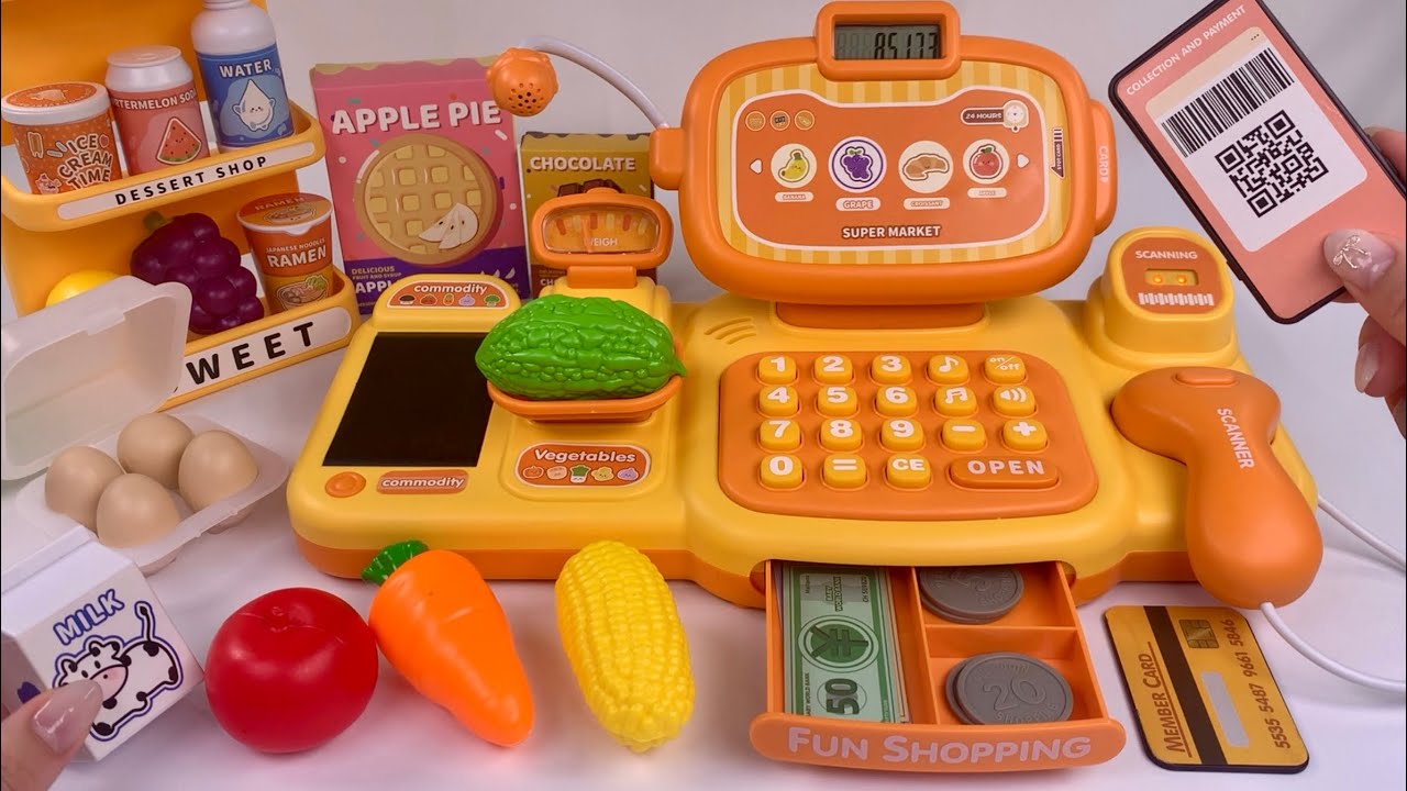 [🐰toy asmr🐰] Automatic Cash Register PlaySet ASMR Satisfying with Unboxing No Talking | Review Toys
