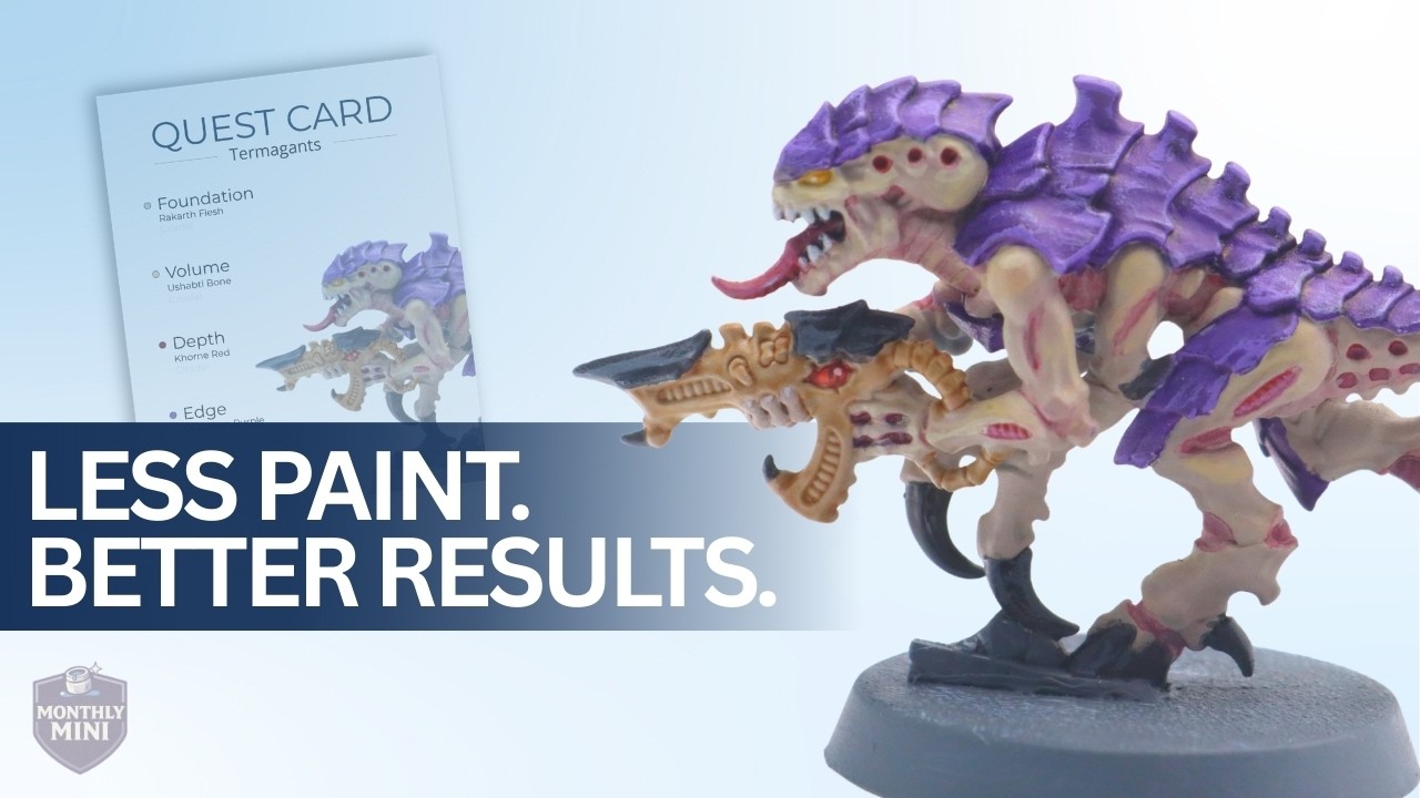 Painting a Tyranid the Traditional Way | Monthly Mini Quest Card