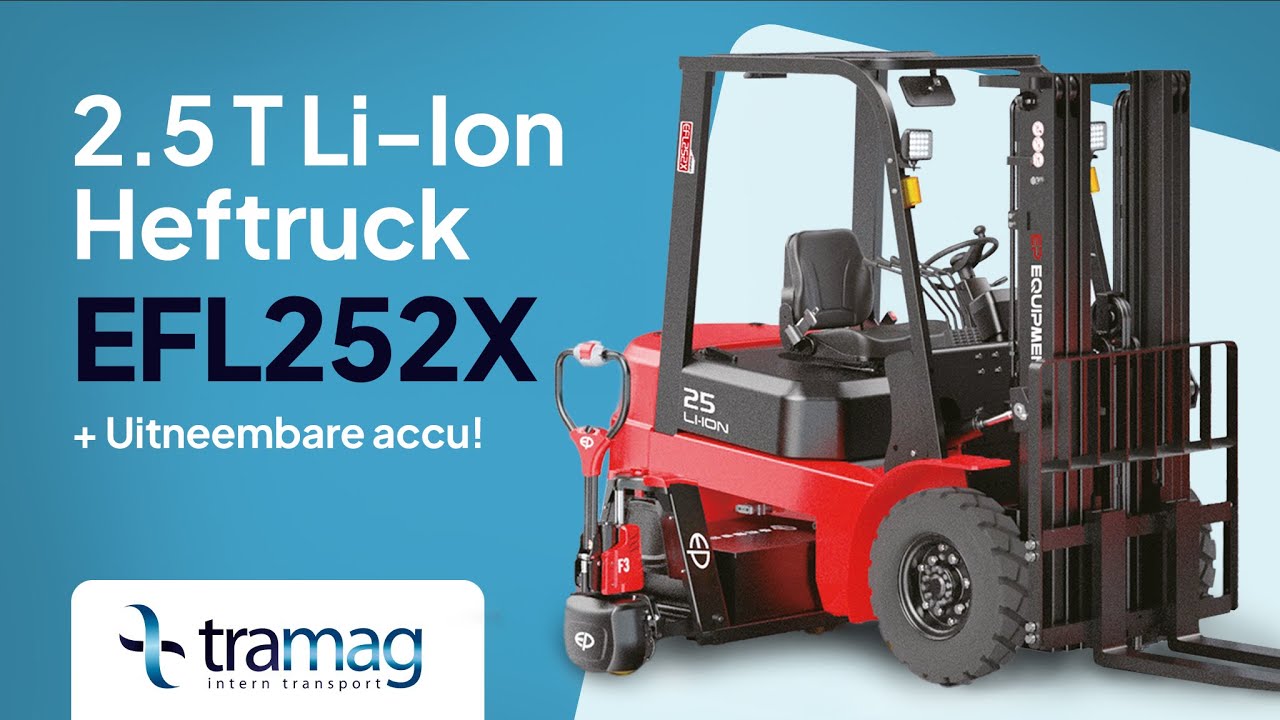 Elektrische heftruck EP EFL252X, 2500 kg, lithiumaccu | Tramag