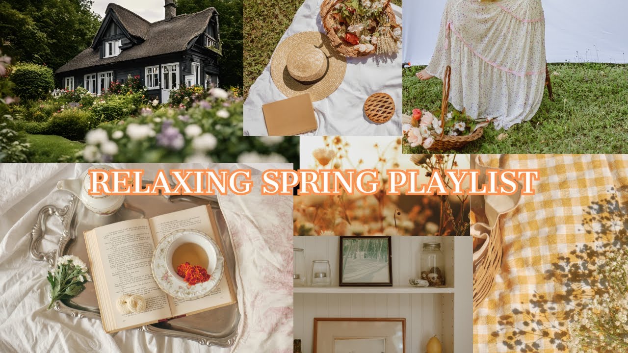 🙏 BLOSSOMING BEATS: Your Ultimate Spring Relaxation Playlist | Acoustic Music + Cottagecore Vibes!