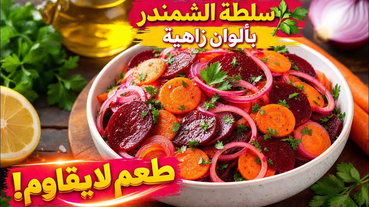 سلطة الشمندر الصحية للدايت | سهلة وسريعة ومشبعة