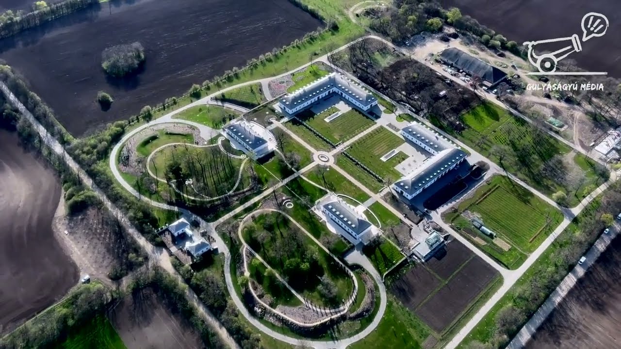 A hatvanpusztai Orbán-birtok madártávlatból