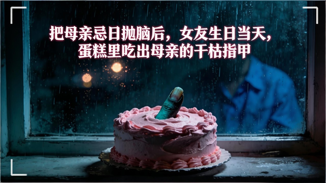 民间故事：把母亲忌日抛脑后，女友生日当天，蛋糕里吃出母亲的干枯指甲