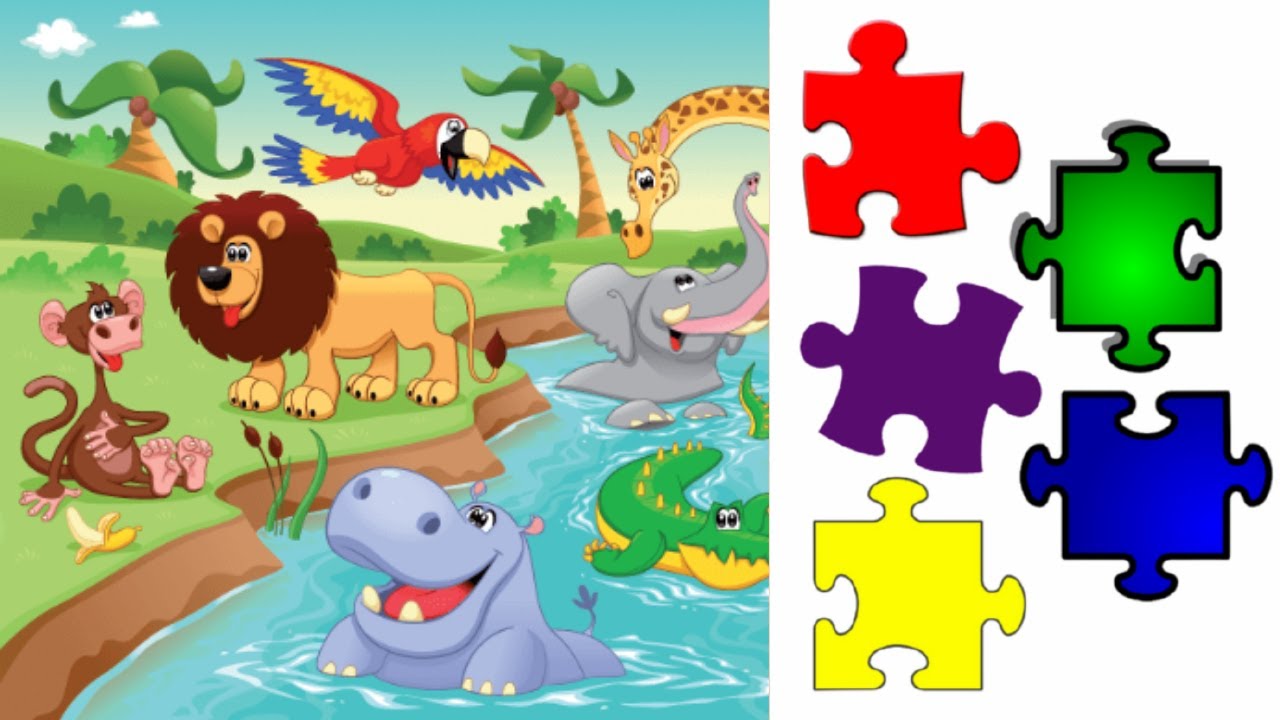 Puzzle🧩 | Coloring pictures | African animals🌴