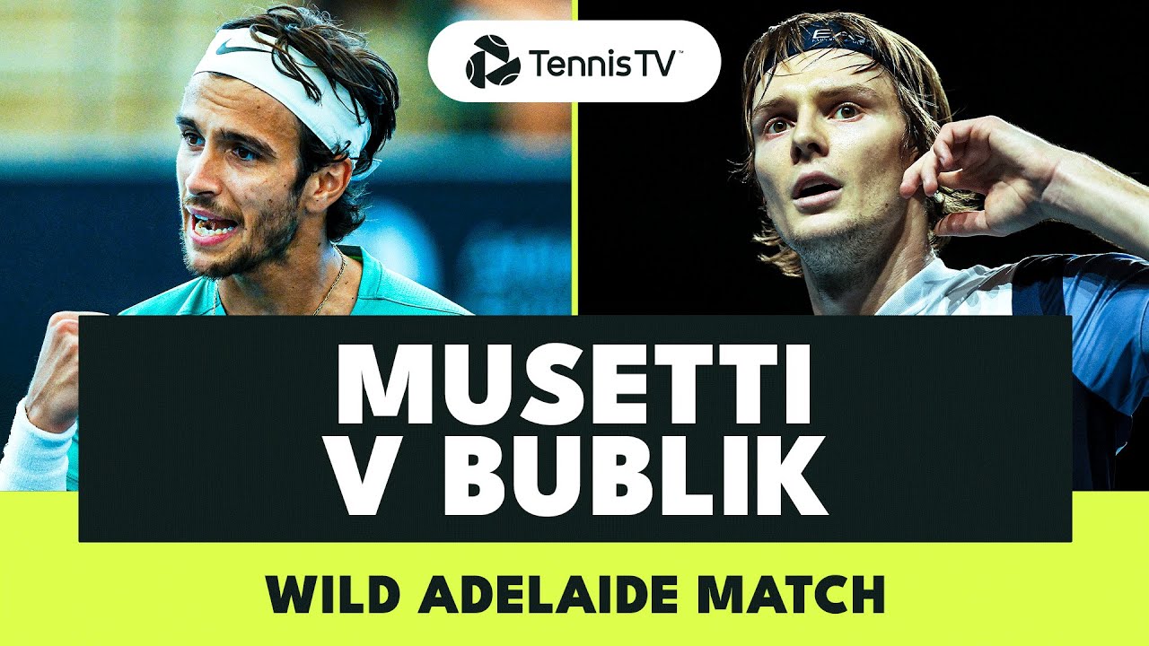 ENTERTAINING Lorenzo Musetti vs Alexander Bublik Match 🍿 | Adelaide 2024 Highlights