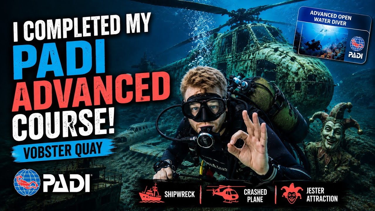 I completed my Padi Advanced Diver at Vobster Quay with Oyster Dive School