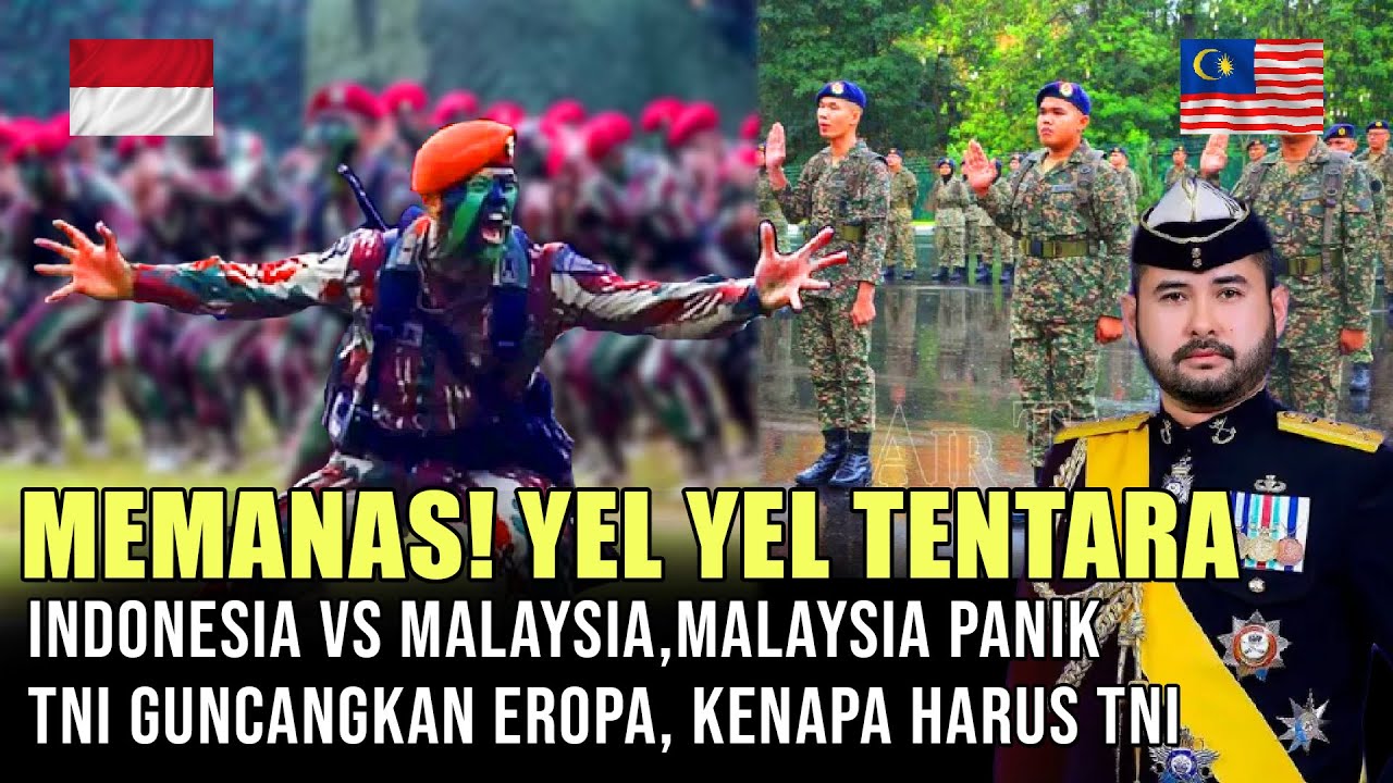 BEDA KELAS BRO! YEL YEL ASKAR MALAYSIA VS TENTARA INDONESIA, TNI BIKIN PERANCIS TERCENGANG