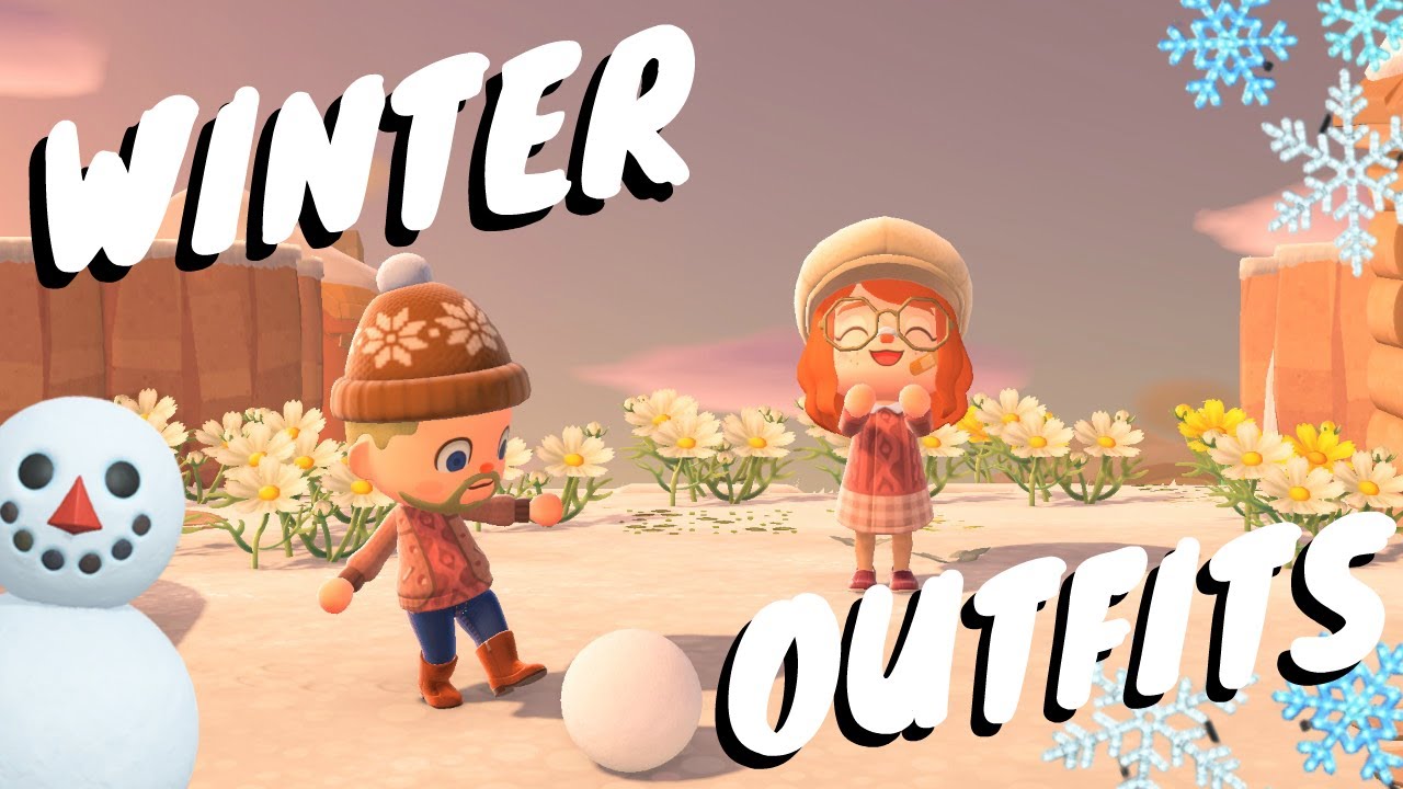 WINTER KNITWEAR OUTFITS in ACNH! // Animal Crossing: New Horizons Pro Designs and QR Codes