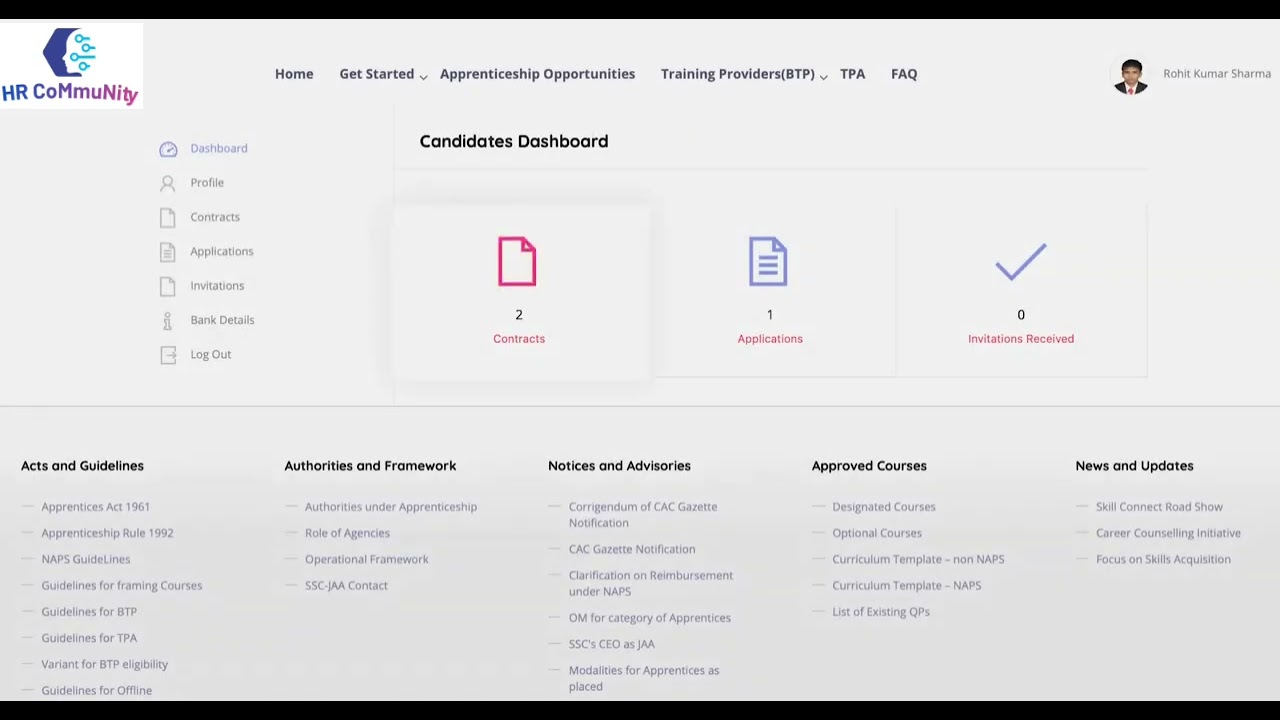Apprenticeship Contract Issue from the Company on NAPS portal Apprenticeship Portal